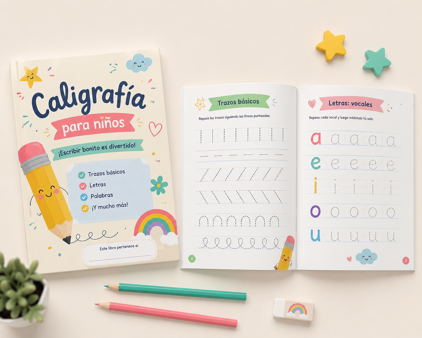 🖍️ Caligrafía para Niños: aprendé jugando y mejorá la letra todos los días